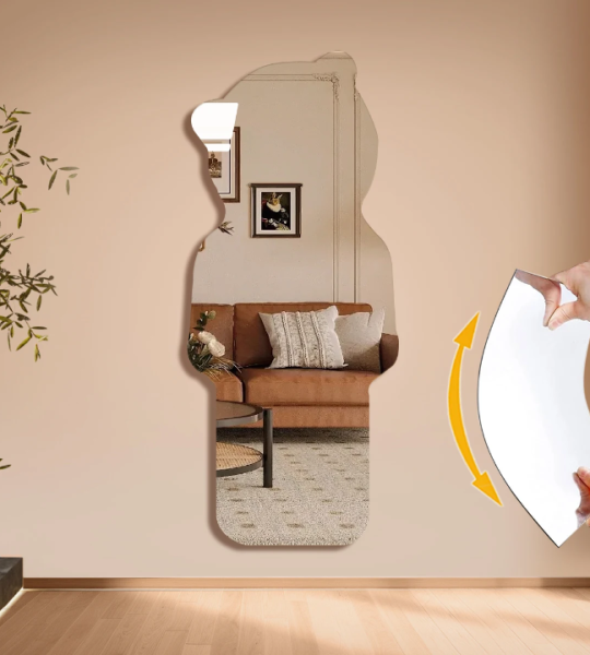 Miroir adhésif décoratif format ours