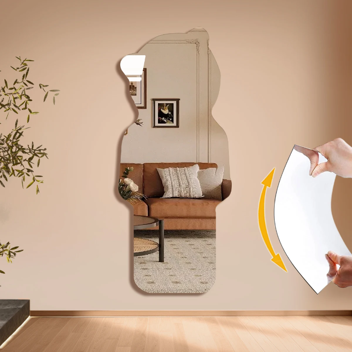 Miroir adhésif décoratif format ours