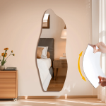 Miroir adhésif décoratif format ondulé