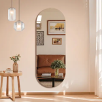 Miroir adhésif décoratif format ovale