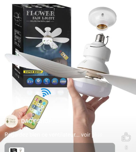 Ventilateur plafonnier intelligent